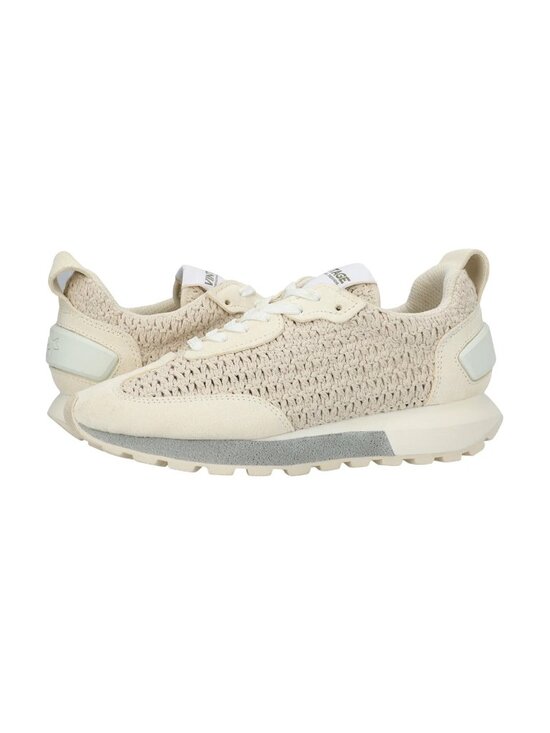 Vintage Havana Shoes - Vintage Havana Women's Woven Sneakers Beige Lace-Up Casual Shoes Size 5.5